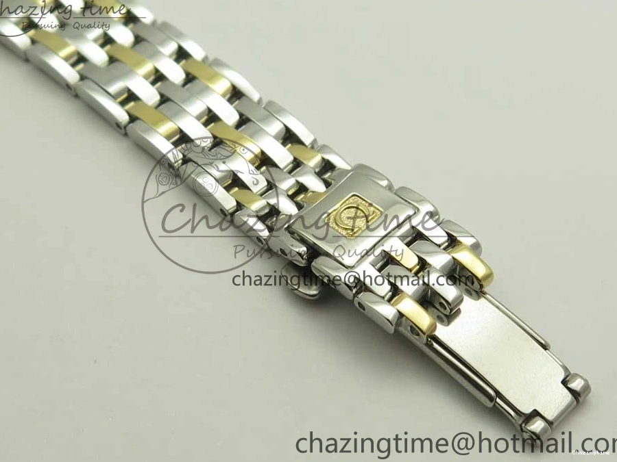 0523 Attractive De Ville Prestige Ladies 32.7mm SS MKF 1:1 Best Edition White Dial Roman Markers on SS YG Bracelet MIYOTA 7965
